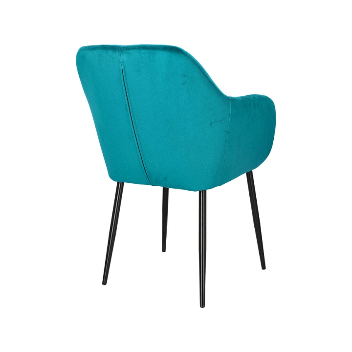 Krzesło Emilia Velvet bottle green/black - ACTONA