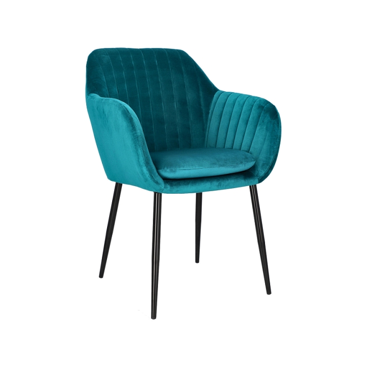 Krzesło Emilia Velvet bottle green/black - ACTONA