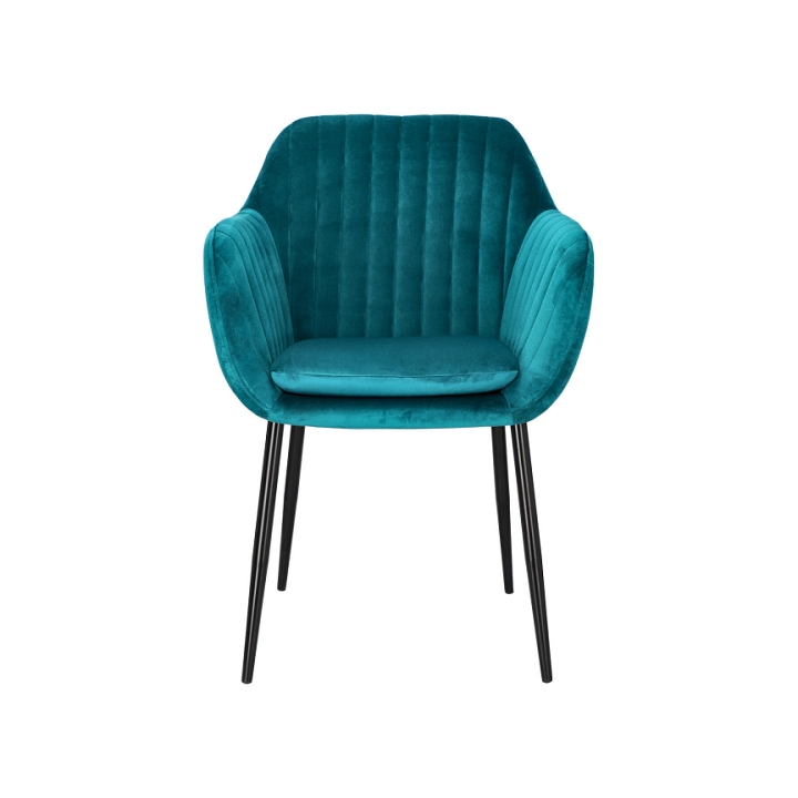 Krzesło Emilia Velvet bottle green/black - ACTONA