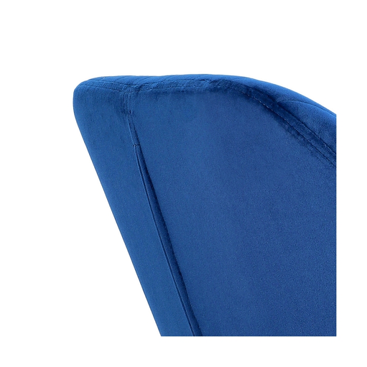 Krzesło Emilia Velvet deep blue/black - ACTONA