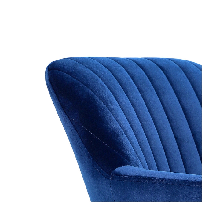 Krzesło Emilia Velvet deep blue/black - ACTONA