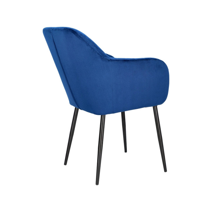 Krzesło Emilia Velvet deep blue/black - ACTONA