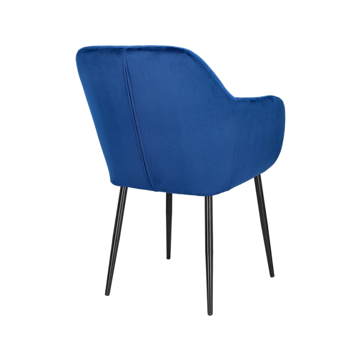Krzesło Emilia Velvet deep blue/black - ACTONA