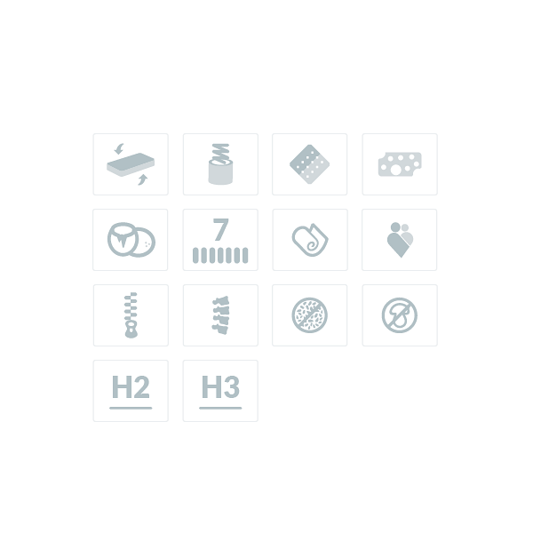 Materac pocket z kokosem i lateksem Nemezis 90 x 180* - Frankhauer