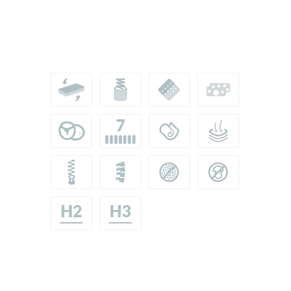 Materac pocket kokos z lateksem Ares Plus 90 x 180* - Frankhauer