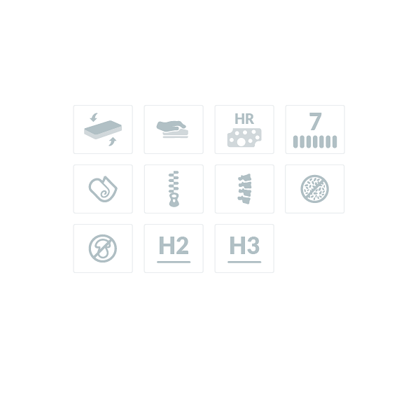 Materac wysokoelastyczny HR z memory Izyda 120 x 200 - Frankhauer