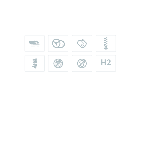 Materac nawierzchniowy z kokosu i memory Arles 120 x 200 - Frankhauer