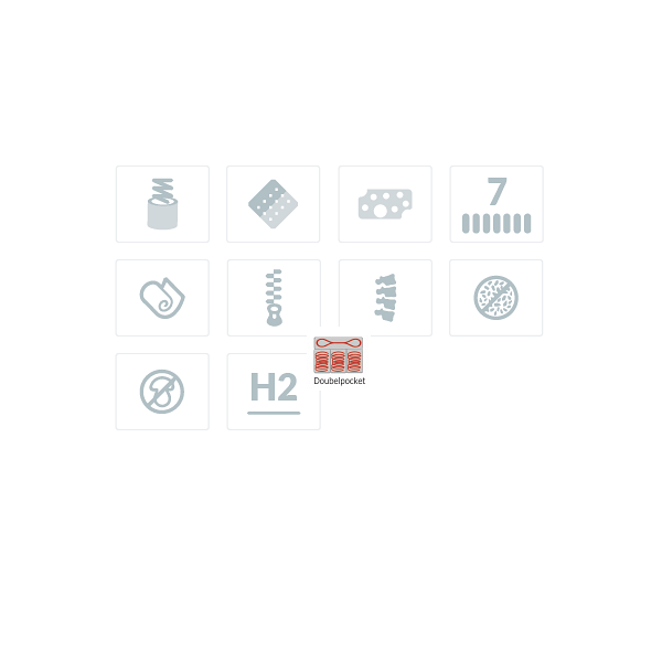 Doublepocket z lateksem Listra 80 x 200 - Frankhauer