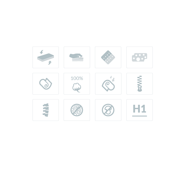 Materac piankowy memory z lateksem Plastuś 120 x 200 - Frankhauer