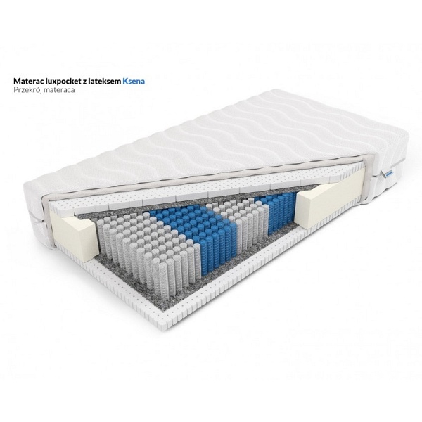 Materac luxpocket z lateksem Ksena 100 x 200 - Frankhauer