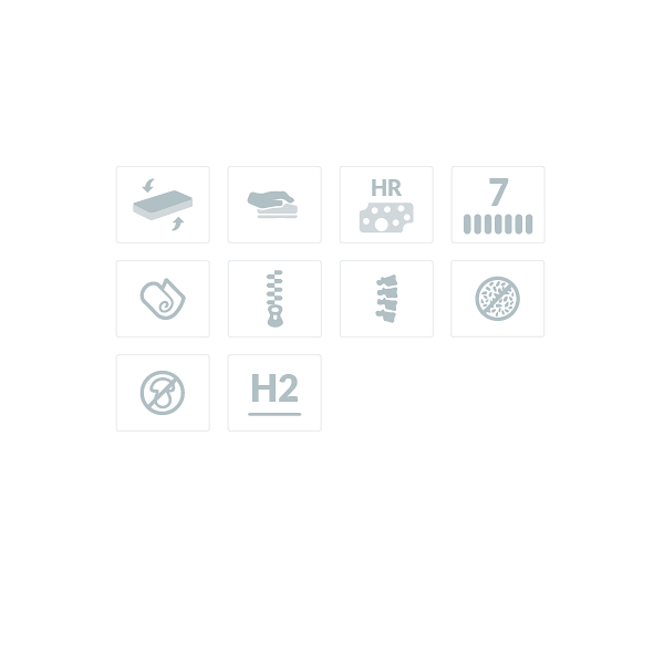 Materac wysokoelastyczny HR z memory Asklepios 140 x 200 - Frankhauer