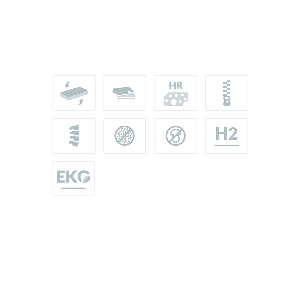 Materac ekologiczny z memory Metyda 90 x 200 - Frankhauer