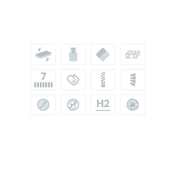 Materac pocket z lateksem i owczą wełną Euros 90 x 180* - Frankhauer