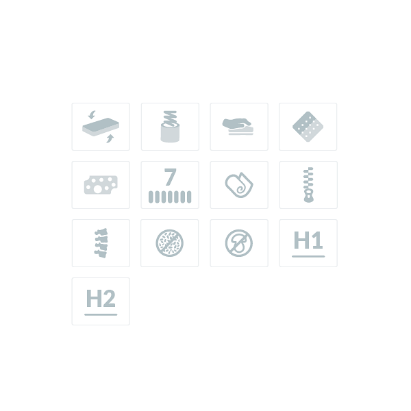 Materac pocket memory z lateksem Hades 90 x 180* - Frankhauer