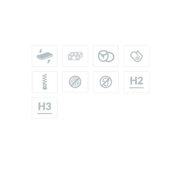 Materac piankowy z kokosem Kalliope 90 x 180* - Frankhauer