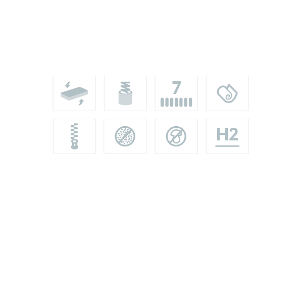 Materac pocket z końskim włosiem Balios 100 x 200 - Frankhauer