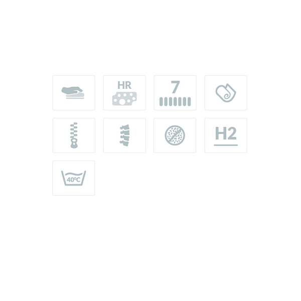 Materac wysokoelastyczny z memory Lucca średniotwardy 180 x 200 - Frankhauer