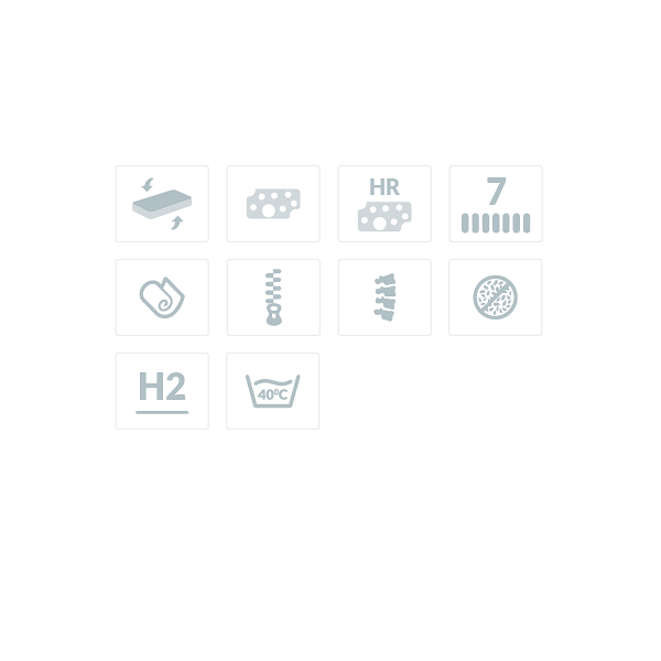 Materac wysokoelastyczny Cortona średniotwardy 100 x 200 - Frankhauer