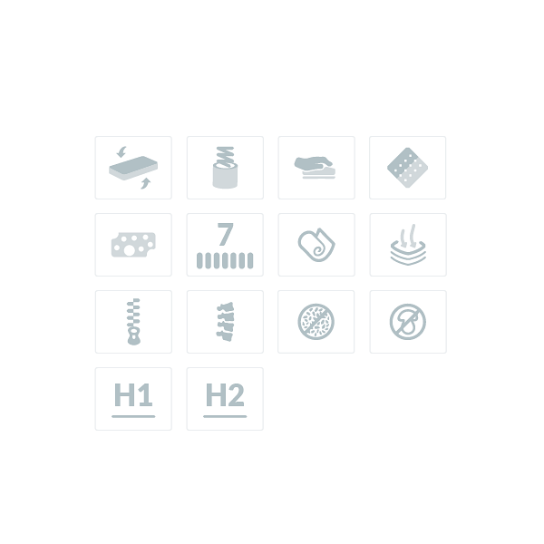 Materac pocket memory z lateksem Hades Plus 90 x 180* - Frankhauer