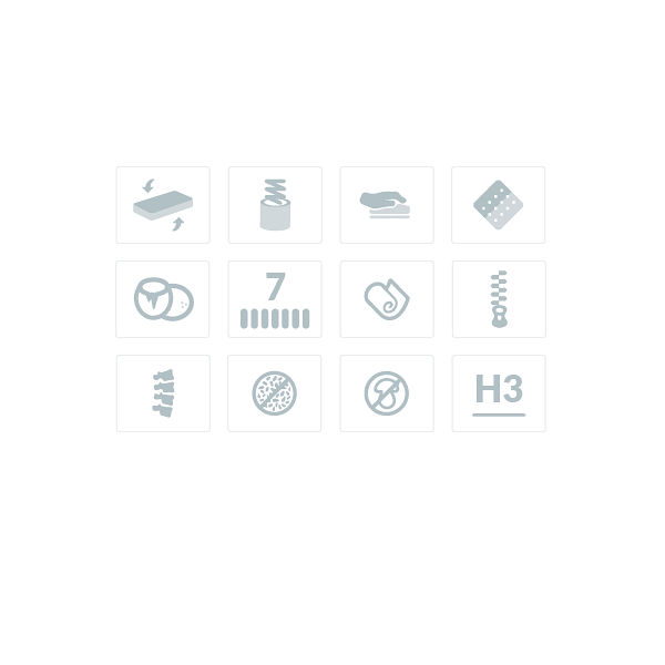 Multipocket z memory lateksem i obustronnym kokosem Hyperion 180 x 200 - Frankhauer