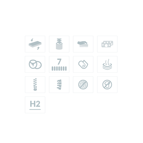 Materac pocket memory z kokosem Hynos Plus 90 x 180* - Frankhauer