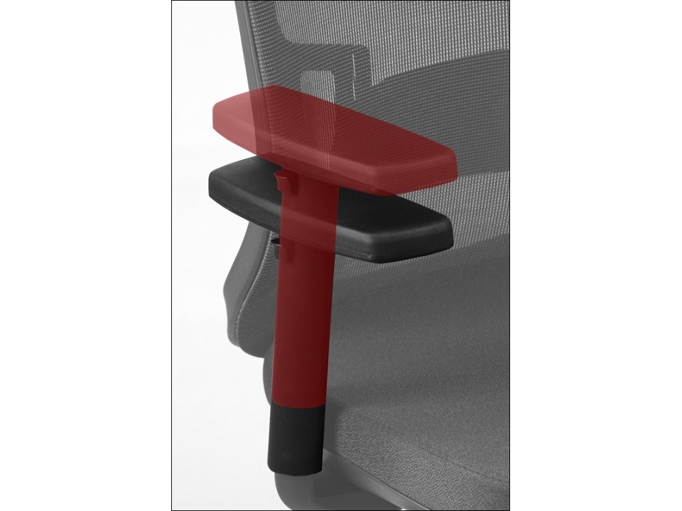 Fotel GN310 CZARNY z wysuwem siedziska - Stema