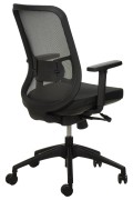 Krzesło obrotowe biurowe GN-310/SZARY z wysuwem siedziska - Stema