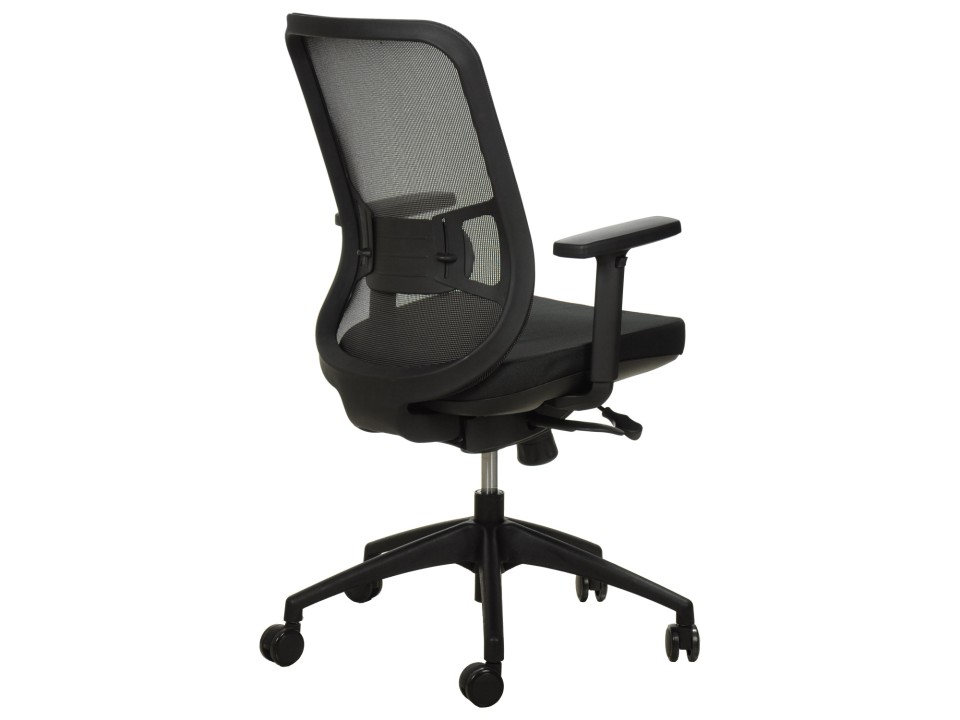 Krzesło obrotowe biurowe GN-310/SZARY z wysuwem siedziska - Stema