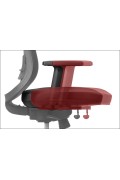 Krzesło obrotowe biurowe z podstawą aluminiową i wysuwem siedziska model GN-310/BORDO fotel biurowy obrotowy - Stema