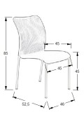 Krzesło stacjonarne HN-7502/A CZARNY Stema