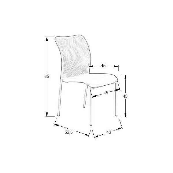 Krzesło konferencyjne HN-7502a grafit - Stema
