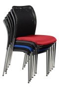 Krzesło konferencyjne HN-7502ch/GRAFIT. Stelaż chromowany. Krzesło biurowe - Stema