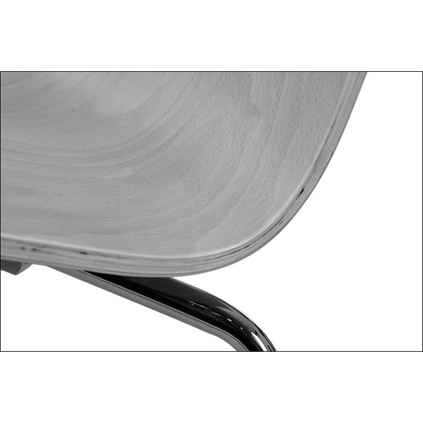 Krzesło ze sklejki, stelaż chromowany. Model TDC-122. - Stema