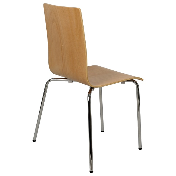 Krzesło ze sklejki, stelaż chromowany. Model TDC-132 - Stema