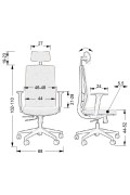 Fotel biurowy gabinetowy ZN-807-B-26 - Stema