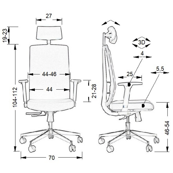 Fotel biurowy gabinetowy ZN-807-C-30 - Stema