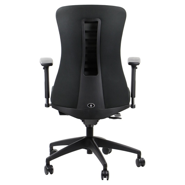 Fotel obrotowy Kenton czarny wysuwem siedziska Stema