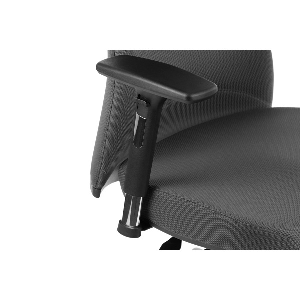 Fotel obrotowy Kenton czarny wysuwem siedziska Stema