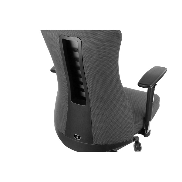 Fotel obrotowy Kenton czarny wysuwem siedziska Stema