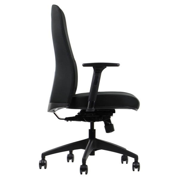 Fotel obrotowy Kenton czarny wysuwem siedziska Stema