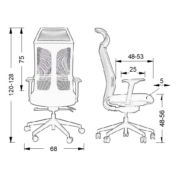 Fotel Ryder czarny, mechanizm samoważący - Stema