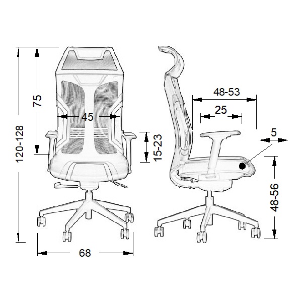 Krzesło obrotowe RYDER EXTREME MECHANIZM SAMOWAŻĄCY Stema