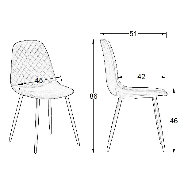 Krzesło CN-6001 szary - Stema