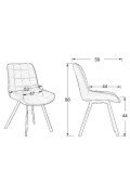 Krzesło CN-6025 szary - Stema