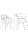 Krzesło CN-9220 szary - Stema