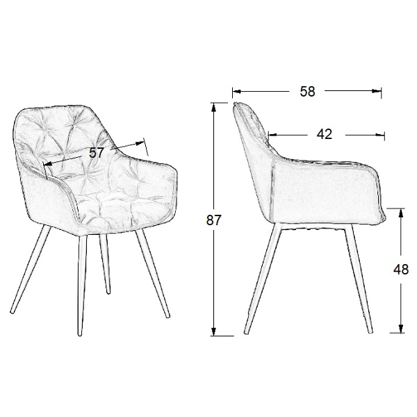 Krzesło CN-9220 zielony Stema