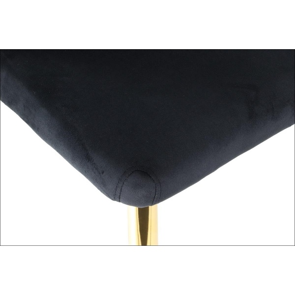 Krzesło CN-6080 czarny  stelaż złoty Stema