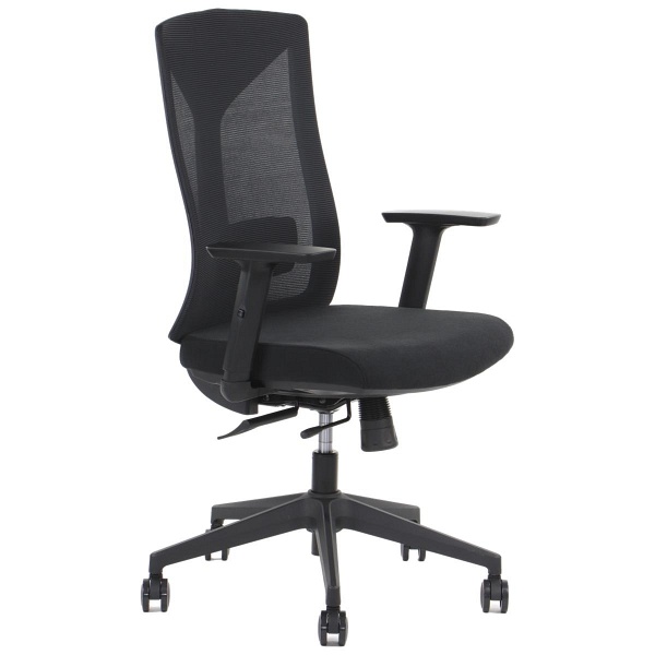 Krzesło obrotowe HAGER czarny Stema