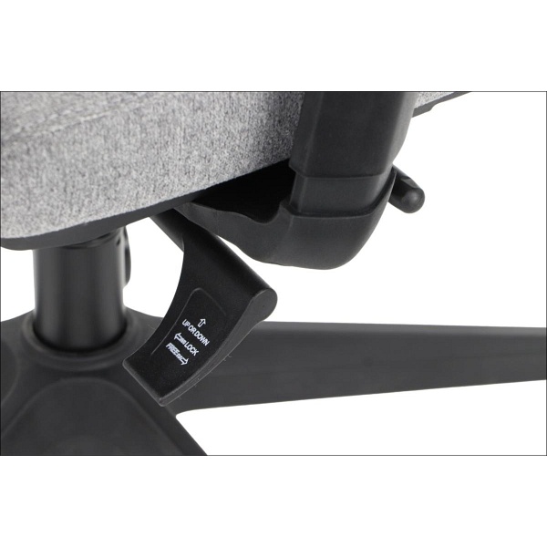 Krzesło obrotowe TONO szary podstawa chromowana Stema