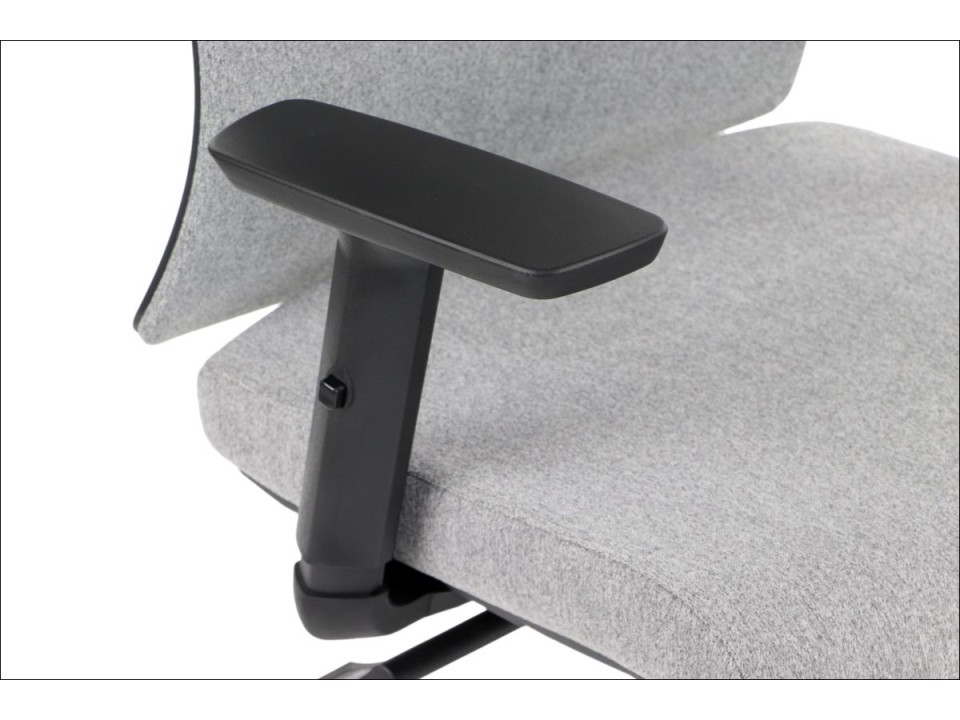 Krzesło obrotowe TONO szary podstawa chromowana Stema
